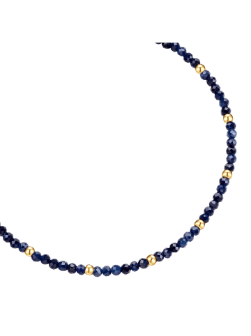 Glanzstücke München Armband aus Edelstahl mit Saphir in gelbgold