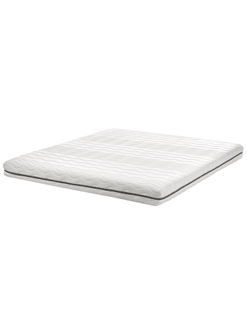 Beliani Matratze JOLLY in Weiß/Grau - (W) 180 x (H) 18 x (L) 200 cm