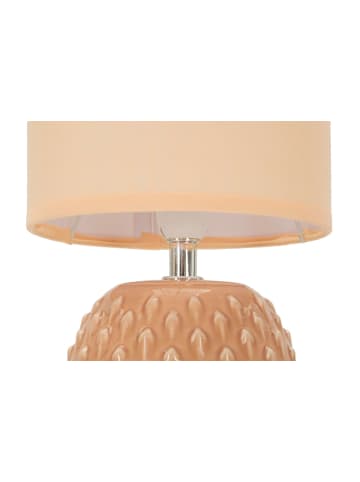 Mauro Ferretti Rosa Keramik-Nachttischlampe Ø 14x27 cm
