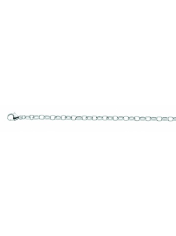 Adeliás Damen 925 Silber Weit Anker Halskette 50 cm Ø 3,1 mm in silber