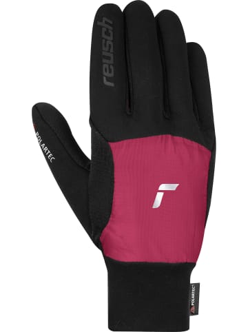 Reusch Fingerhandschuhe Garhwal Hybrid in 7464 black / very berry