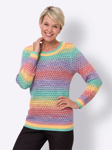 Sieh an! Langarm-Pullover in lavendel-gemustert