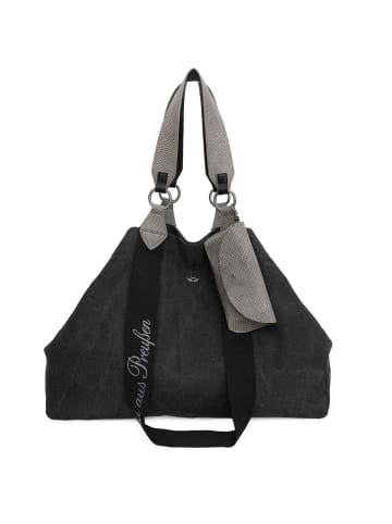 Fritzi aus Preußen Izzy Canvas Shopper Tasche 45 cm in black