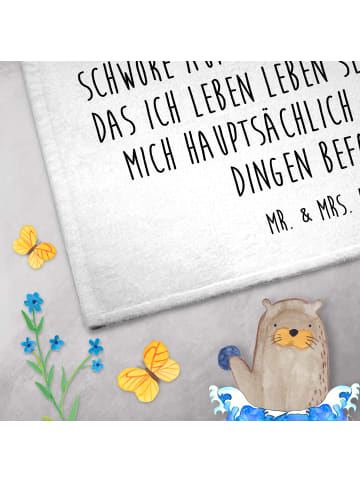 Mr. & Mrs. Panda Handtuch Gäste-WC Lieber Sommer mit Spruch in Weiß