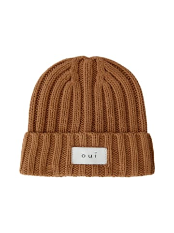 Oui Mütze in camel