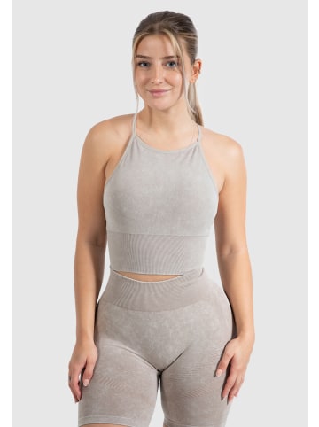 SMILODOX Top Batik Acid Vera in Hellbraun