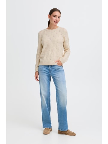 Oxmo Strickpullover OXSinva in Beige