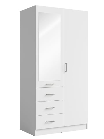 Feldmann-Wohnen Kleiderschrank Konso weiß 101 / 58 / 200,5cm