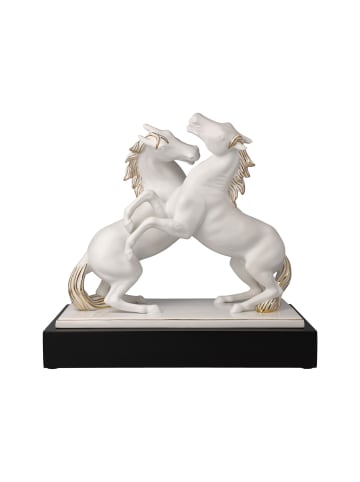 Goebel Dekofigur Pferde Artiste er Alegria Studio 8 Chevaux 32 cm weiß-gold in weiß-gold