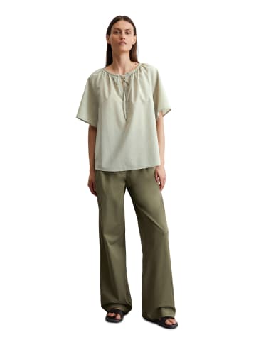 Marc O'Polo Kurzarm-Bluse relaxed in smooth sage