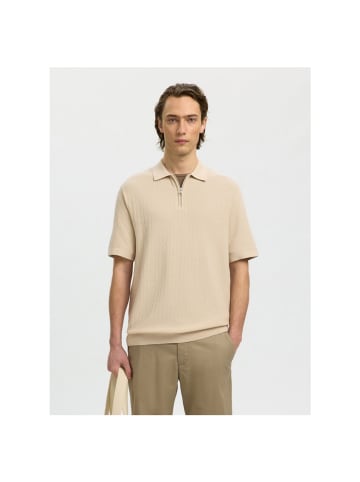 Selected Polo in oatmeal