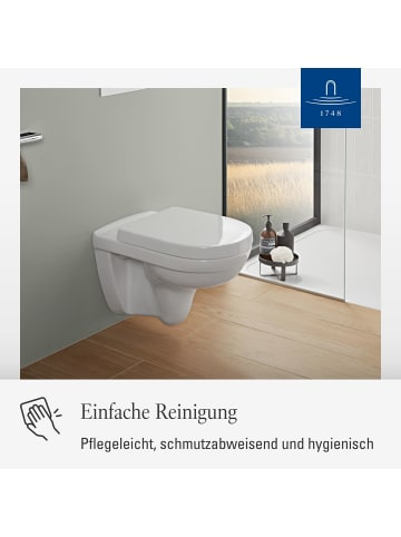 Villeroy & Boch WC-Sitz O.novo 423 x 368 x 51 mm weiß in weiß