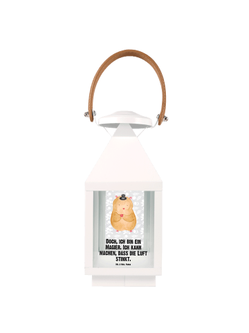 Mr. & Mrs. Panda Deko Laterne Hamster Hut mit Spruch in Transparent