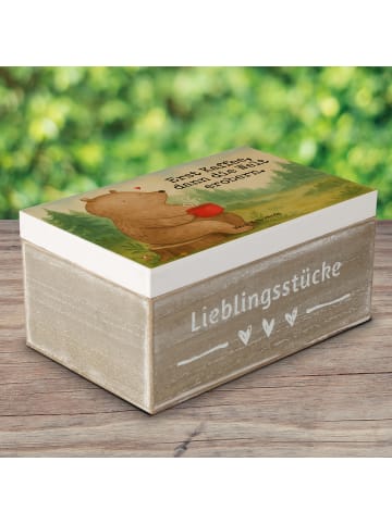 Mr. & Mrs. Panda Box Bär Kaffee Design mit Spruch in Weiß