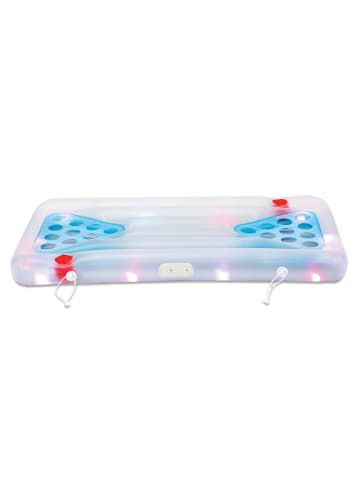 Summer Waves Bierpong Luftmatratze Aqua Glow mit LED-Funktion 160x84x19 cm