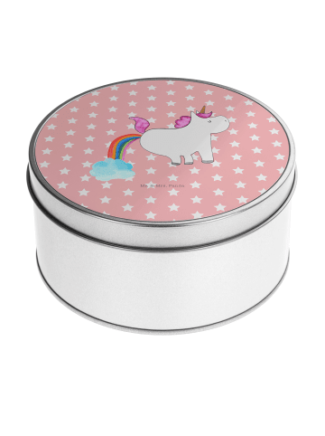 Mr. & Mrs. Panda Keksdose Einhorn Pupsen ohne Spruch in Rot Pastell