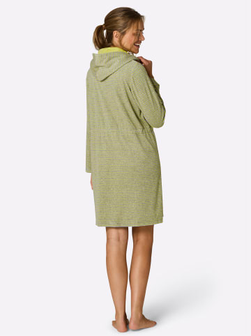 WITT WEIDEN Bademantel in grau-meliert-limone