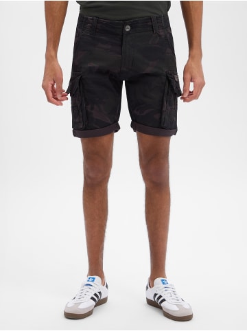 Alpha Industries Cargo-Shorts Crew Short Camo in anthrazit tanne - 0001