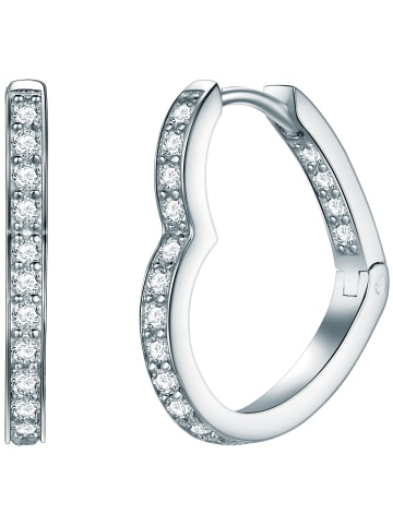 Rafaela Donata Creolen Herz Sterling Silber Zirkonia in silber