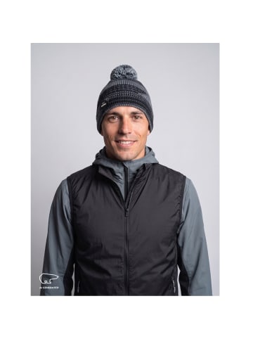 Eisbär Nona Oversize Pompon Bommelmütze Unisex in grau