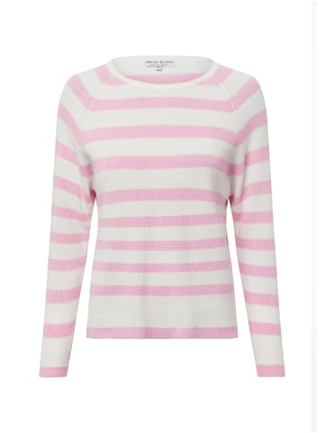 Marie Lund Strickpullover in rosa weiß - 0002