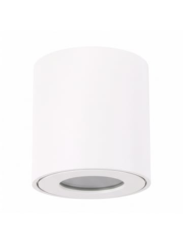 Licht-Erlebnisse Außen Deckenlampe Ø 8 x (H)8.4 cm in Weiß