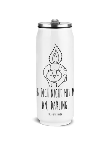 Mr. & Mrs. Panda Trinkflasche Stinktier Angriff mit Spruch in Weiß