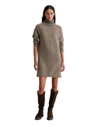 Marc O'Polo Tweed-Pulloverkleid regular in Shaded Brown Melange