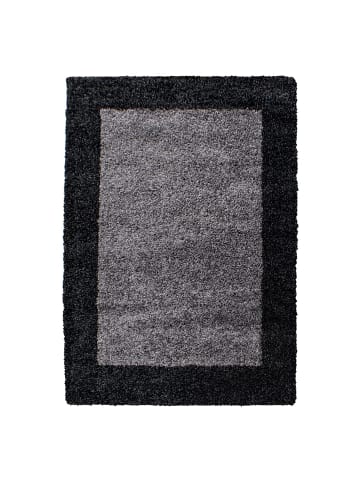 Hochflor Teppich Lux in Anthrazit