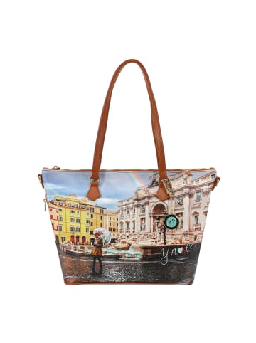 Y Not? Yesbag Shopper Tasche 41 cm in rainbow rome