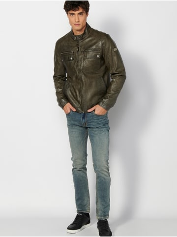 KOROSHI Bikerjacke in grun