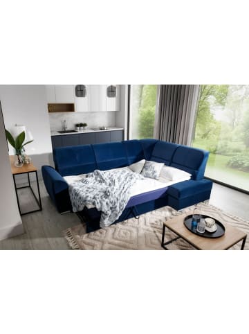 MF Design Silver Recamiere Rechts in Navyblau -  (L) 270 x (B) 270 x (H) 93 cm