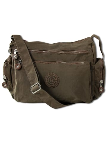 Bag Street Schultertasche Nylon braun ca. 30cm