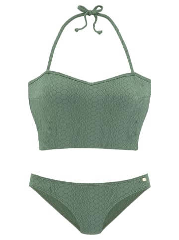 JETTE Bustier-Bikini in grün