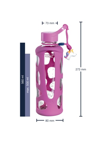 LEONARDO Trinkflasche BAMBINI 500 ml rosa Einhorn