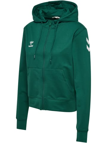 Hummel Reißverschluss Kapuzenpullover Hmlgo Damen in EVERGREEN
