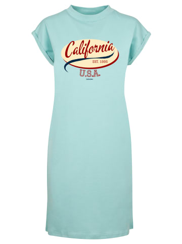 F4NT4STIC T-Shirt Kleid California in Bluemint