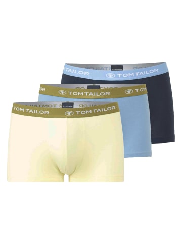 Tom Tailor Boxershort 3er Pack in Blau/Grün