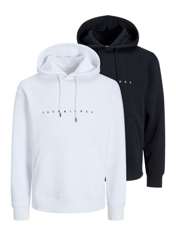 Jack & Jones Sweatshirt / Hoodie Star in Schwarz / weiß