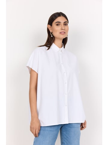 soyaconcept Klassisches Hemd aus recyceltem Polyester und Bio-Baumwolle in white