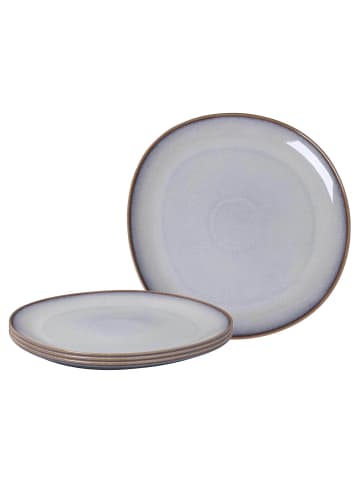 like. by Villeroy & Boch 4er Set Servierplatten Lave in ø 32 cm in Beige
