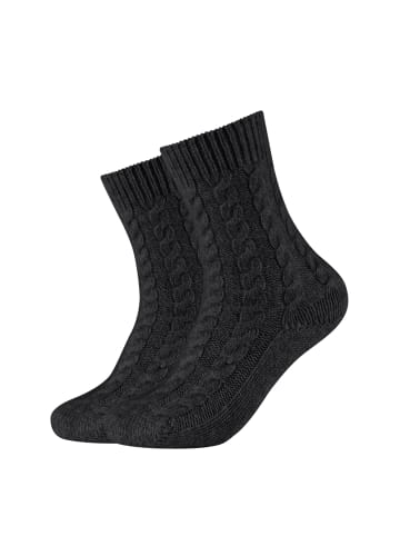 camano Socken 2er Pack warm & cozy in Schwarz