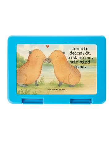 Mr. & Mrs. Panda Bento Box Capybara Liebe Design mit Spruch in Weiß