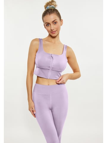 IZIA Damen Crop-Top in Lavendel