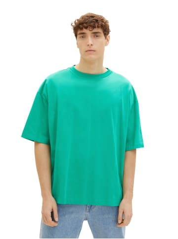 TOM TAILOR Denim T-Shirt OVERSIZED in Grün