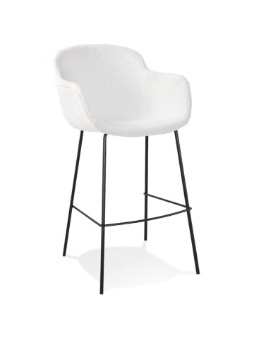 KADIMA DESIGN Barhocker 75 cm sitzhöhe | gepolstert rückenlehne | schlingenstoff