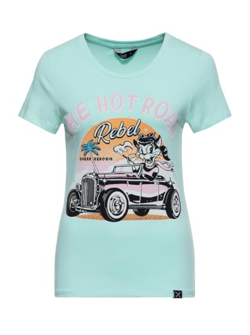Queen Kerosin Queen Kerosin T-Shirt The Hot Road Rebel in mint