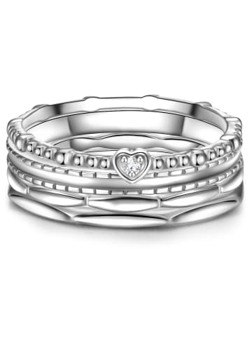 Glanzstücke München Ring Herz Sterling Silber Zirkonia in silber