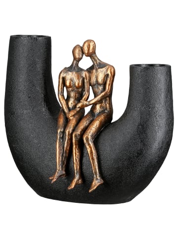 GILDE Vase Movement schwarz - (H) 20,5 cm