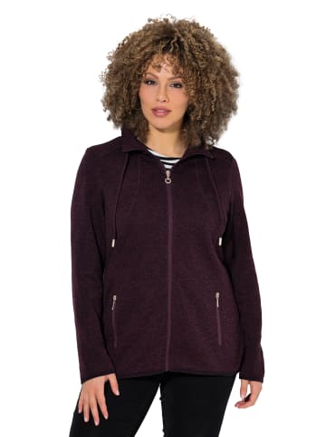 Ulla Popken Sweatjacke in nougatbraun